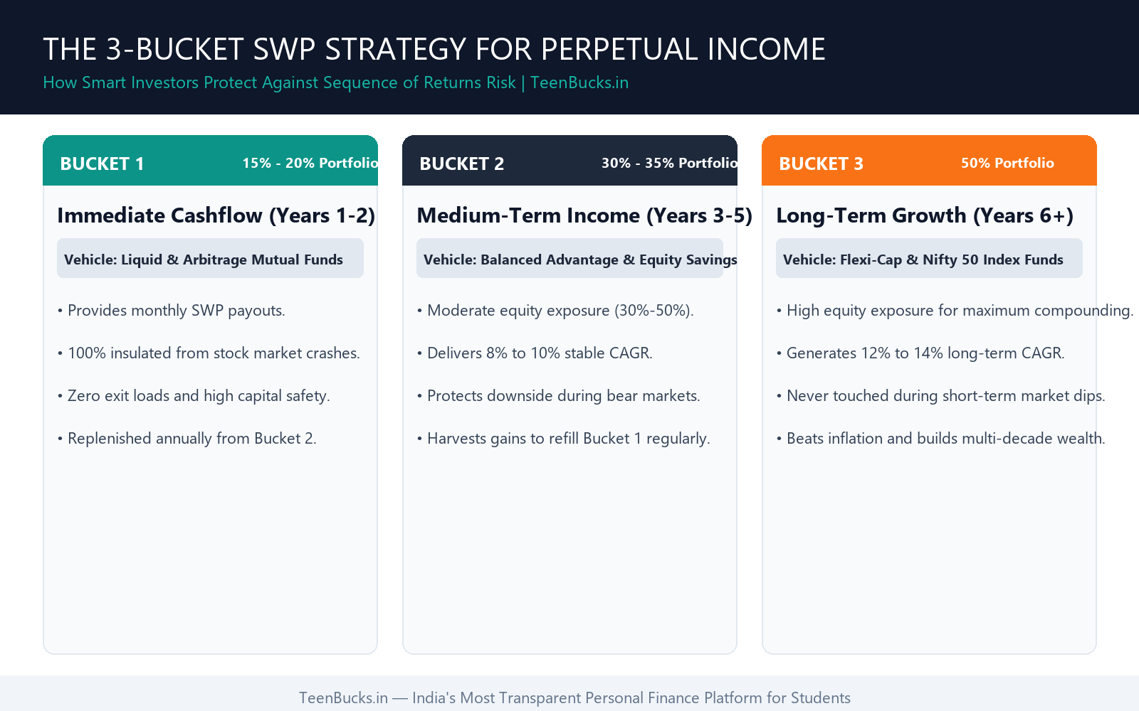 The 3-Bucket Strategy for Protecting SWP Mutual Fund Cashflows
