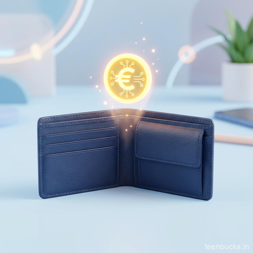 Empty wallet symbolizing zero balance student bank account concept