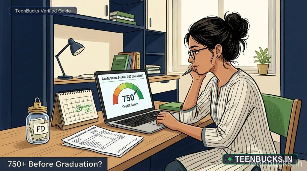 7 Smart Steps to Build a 750+ CIBIL Score as a Student in India (No Salary Required &mdash; 2026) - TeenBucks