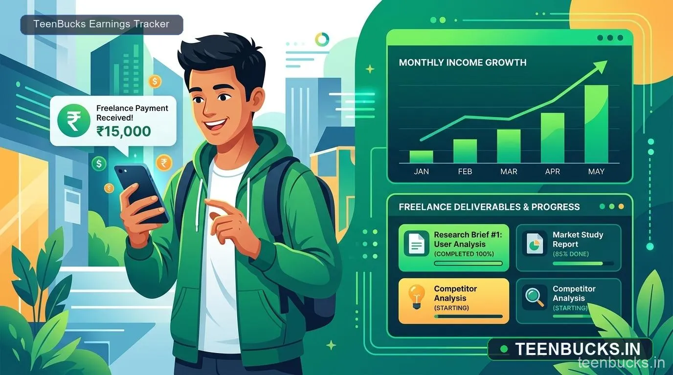 Student Freelance Earnings Progress India